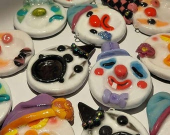 Handmade polymer clay worry stones, art, fidget toy, gift/decor