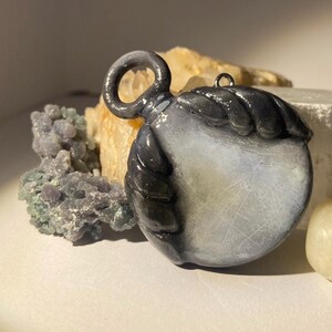 Handmade polymer clay worry stones, art Coraline inspired gift/decor Pearl