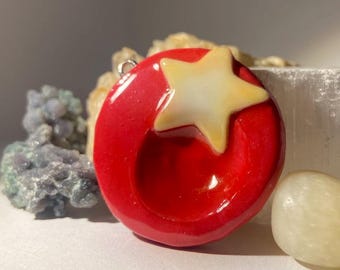 Handmade polymer clay worry stones, art Coraline inspired gift/decor