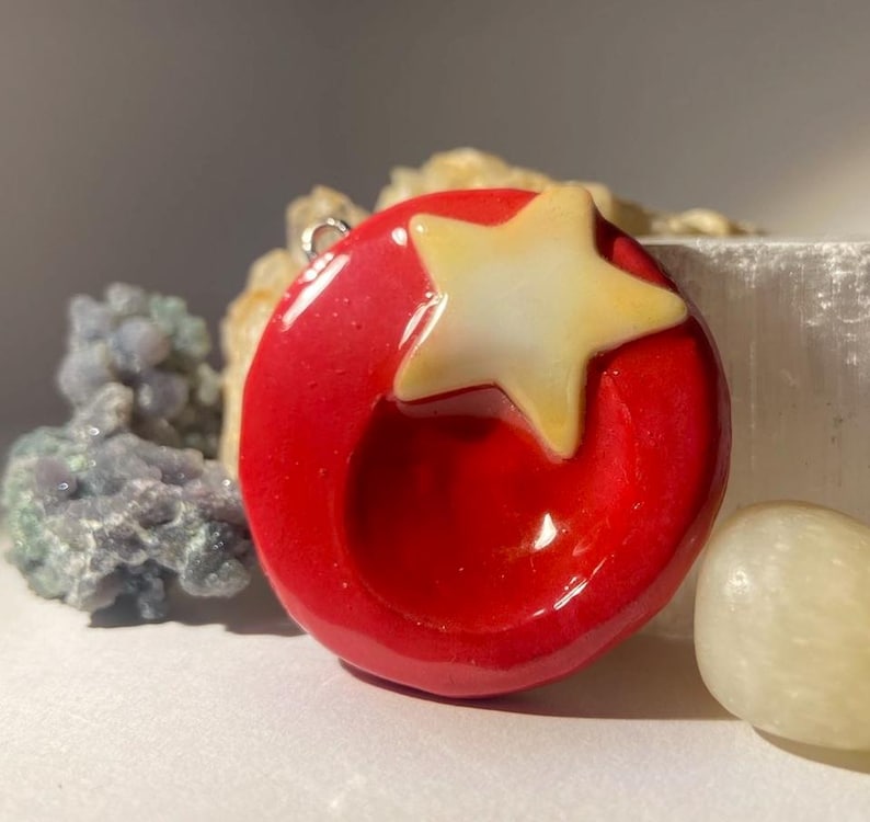 Handmade polymer clay worry stones, art Coraline inspired gift/decor Mice circus