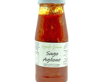 SAUCE AGLIONE, Sauce biologique, faite à la main, fabriquée en Italie, produits biologiques