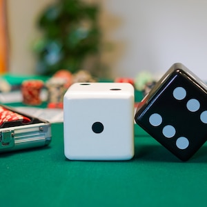 Olivia Martini Jumbo Dice Decor, Set of 2, Trendy Home Interior Centerpieces