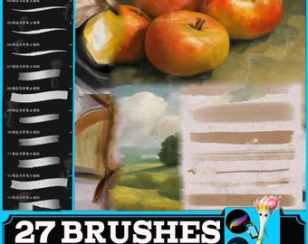 Conjunto de pinceles para Procreate: marcador retro, grafiti y bolígrafo de dibujo