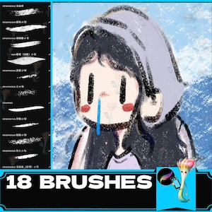 Procreate Brush Set: Oil Pastel, Crayon, Texture Shading (Digital Brushes)