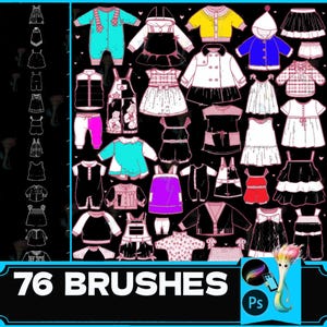 Procreate & Photoshop-penslar: Barnkläders stil