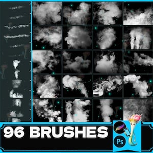Procreate & Photoshop Smoke Effect Brushes: Steam, Cloud, Haze