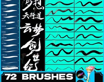 Procreate Calligraphy Brush Set: Ink Writing, Handwriting Fonts