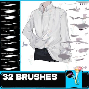 Procreate brush universal folds clothing clothing pattern clothes skirt details fabric cloth pattern shadow portrayal