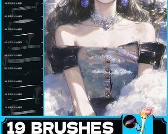 Procreate Brushes: Silky Texture for Clothing Details