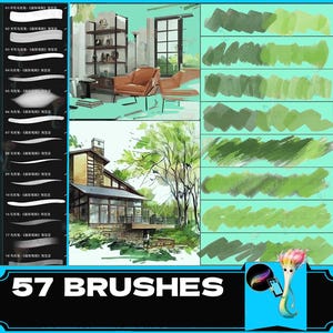 procreate brush, simulation marker pen, hand-painted industrial clothing interior design, painting graffiti marker pen