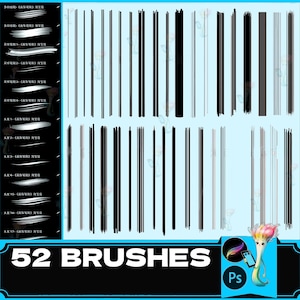 Procreate + Photoshop Hair Brush Set: Hand-Painted Character Art