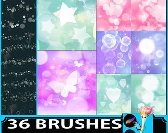 Procreate Luminous Brush Set: Glowing Effects, Light Accents