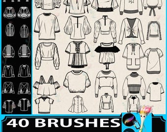 Procreate Fabric & Clothes Brush Set for Digital Art