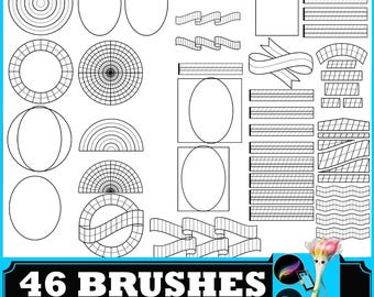 Calligraphy Guide Lines PS & Procreate, Calligraphy Guides Lettering Grid Typography