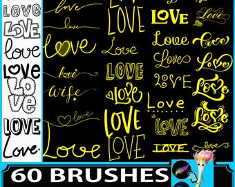 Procreate Heart Brush Set: Valentine's Day Love Art Brushes (Digital Download