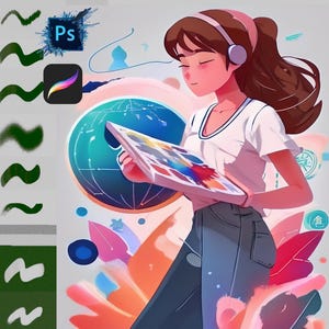 Basic Digital Painting Brushes Photoshop Procreate, brushes