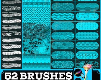Procreate Wave Brushes: Japanese Nature Texture, Ripple Pattern