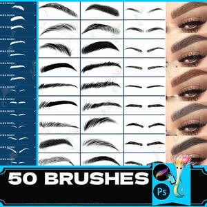 procreate eyes,  eyebrows stamps for photoshop, procreate female, procreate lashes, procreate eyebrows, procreate brows, photoshop