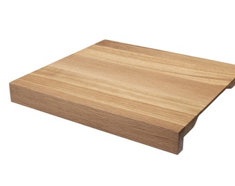 Pasta Board, Pastry, Wood Cutting Board, Board with Edge, Schneidebrett mit Kante, Handgefertigtes Backbrett, Arbeitsbrett aus Massivholz