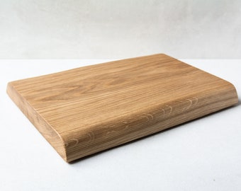 Rustic oak cutting board serving board with live edge Chopping Board with live edge different sizes Non-slip pads