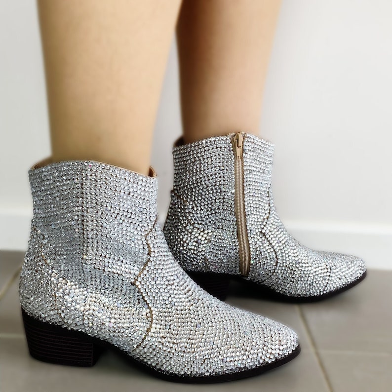 Taylor Swift Rhinestone Boots Taylor Swift the Eras Tour Etsy