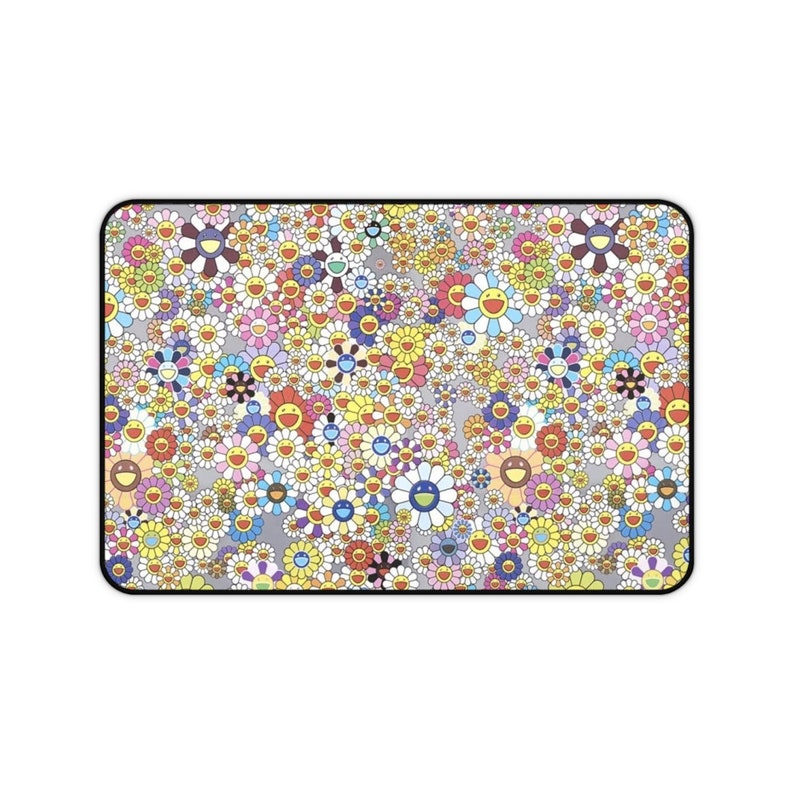 Stylish Pretty Flower Murakami Mouse Pad for Her Etsy