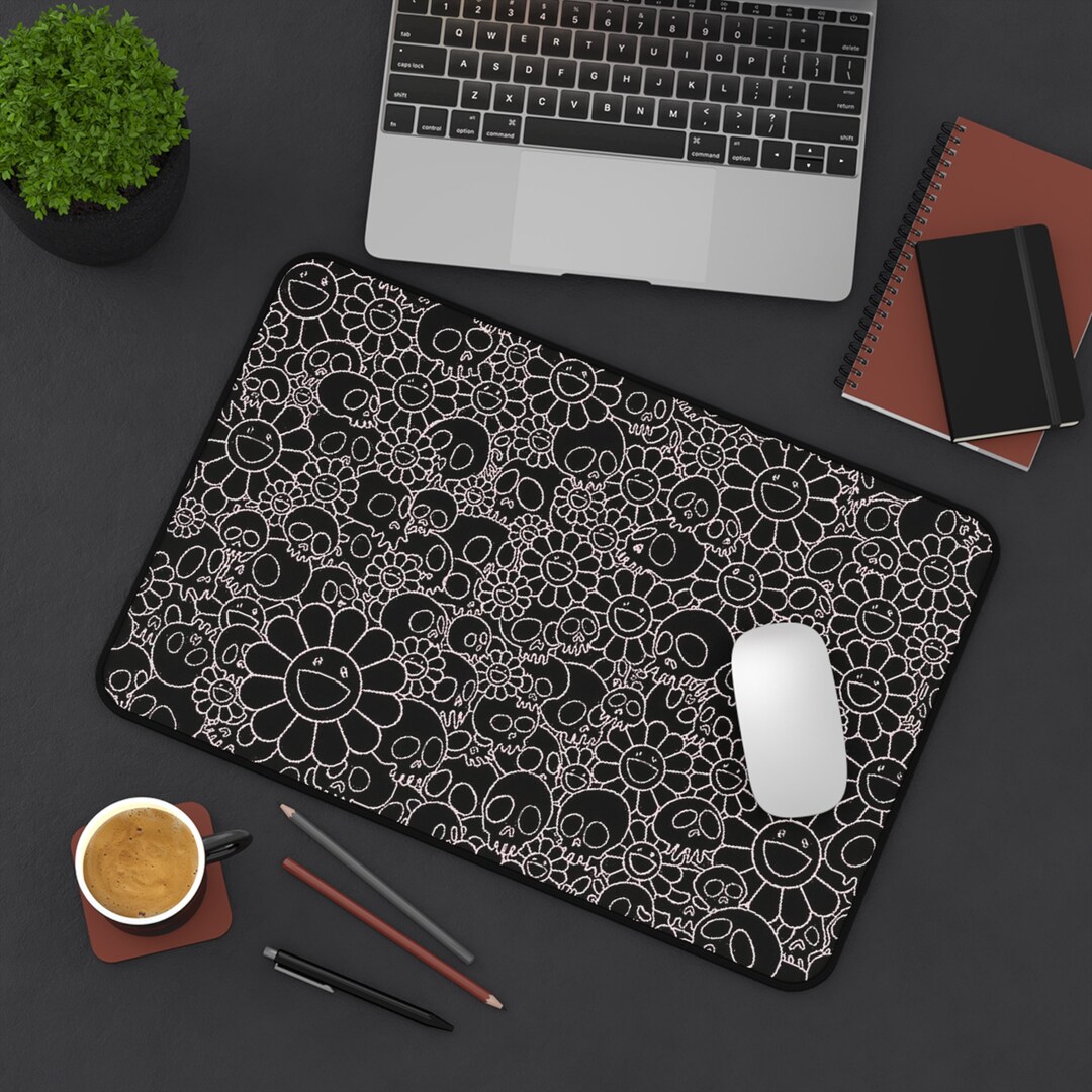 Stylish Pretty Flower Murakami Mouse Pad for Him Etsy