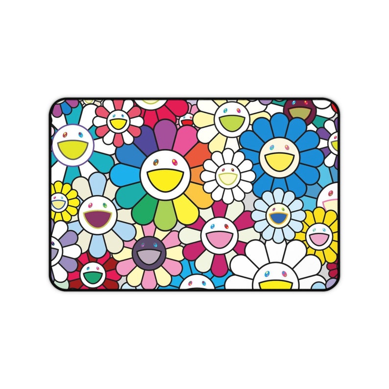 Stylish Pretty Flower Murakami Mouse Pad for Her Etsy