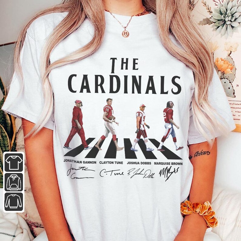 Cardinals Walking Abbey Road Signatures Football Shirt - Etsy