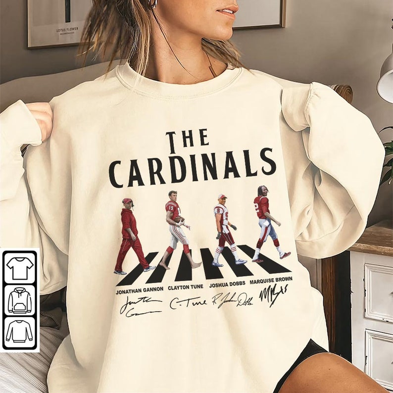 Cardinals Walking Abbey Road Signatures Football Shirt - Etsy