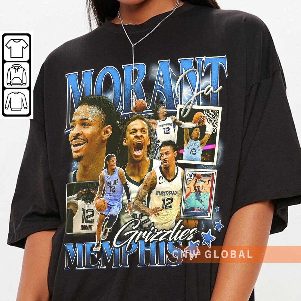 Ja Morant-T-shirt do jogador do basquetebol do estilo vintage, camisa dos anos  90 do amor dos esportes, T gráfico - AliExpress