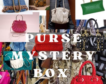 Mystery purse box, Purse mystery box, Thrifted mystery box, Thrift shop, Thrifted clothes mystery box