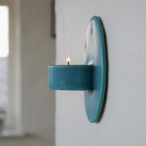 Wall candle holder, handmade ceramic gift, handmade candle holder, ceramic sconce, handmade sconce