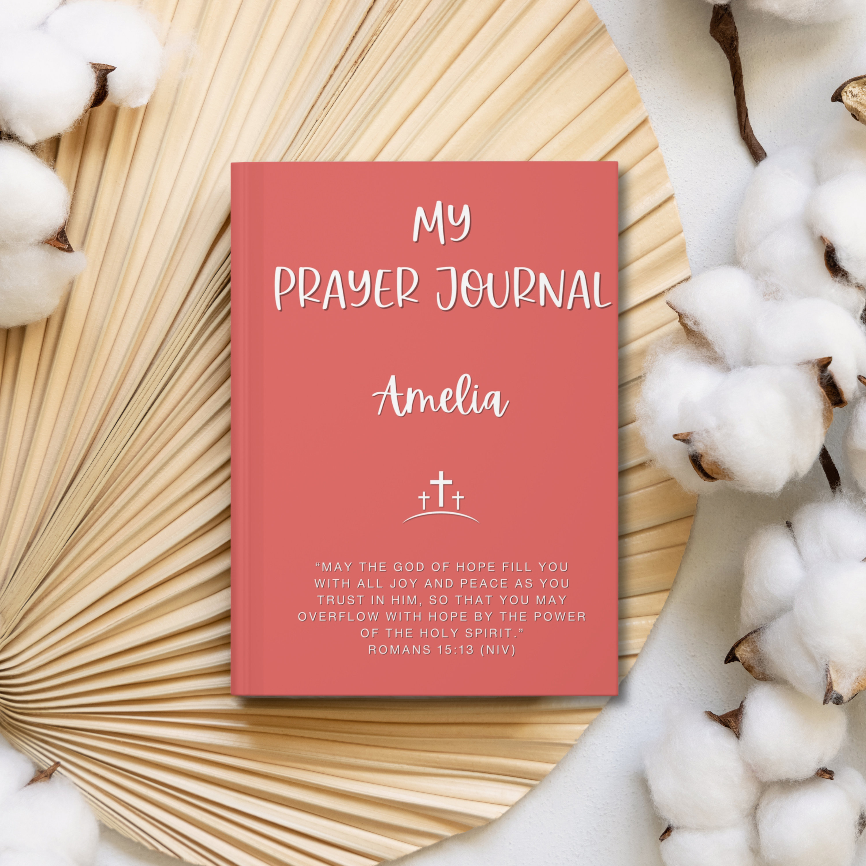 Prayer Journal Personalized, Christian Journal, Bible Study Notebook, Faith Journal, Religious Planning Book, Daily Prayer Diary