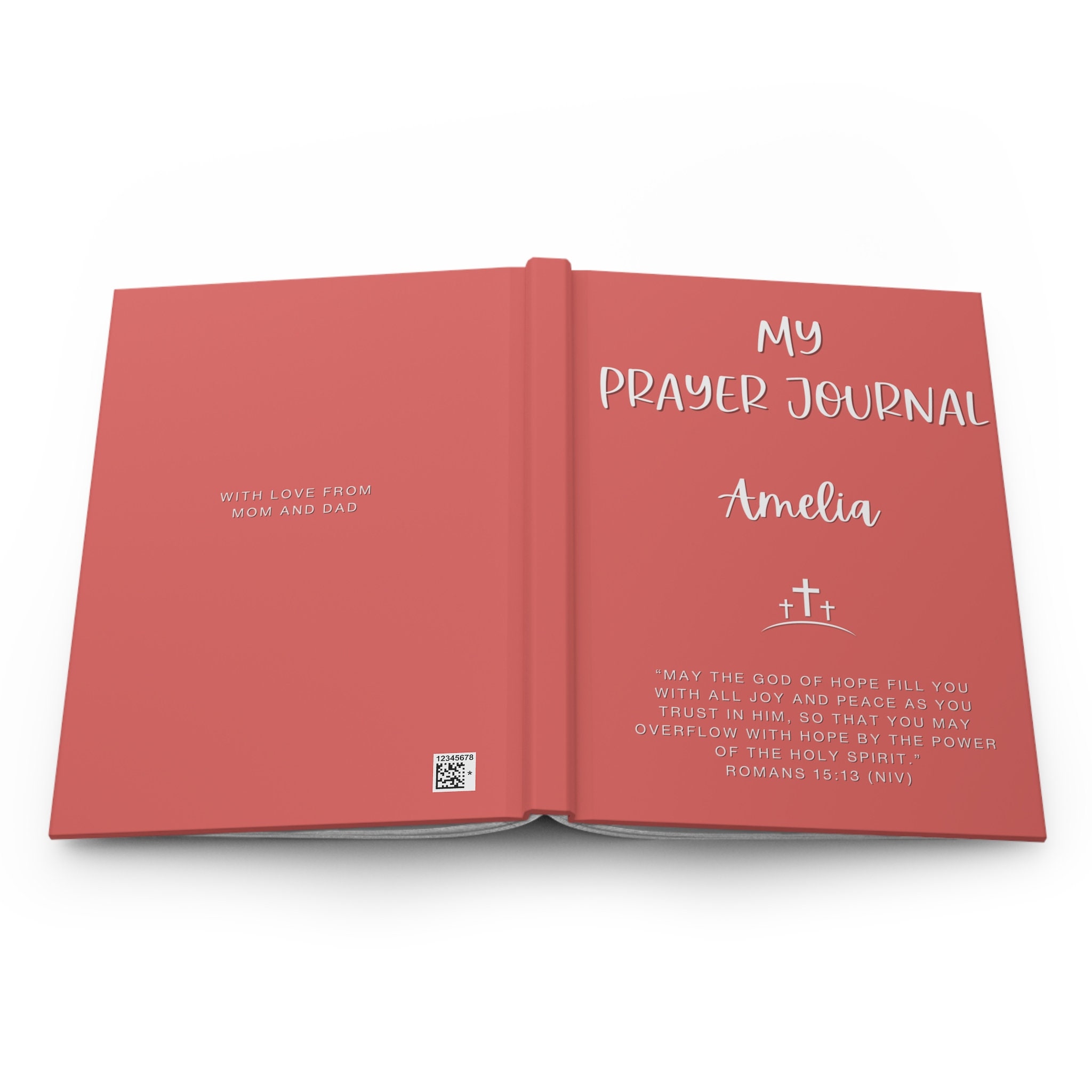 Prayer Journal Personalized, Christian Journal, Bible Study Notebook, Faith Journal, Religious Planning Book, Daily Prayer Diary