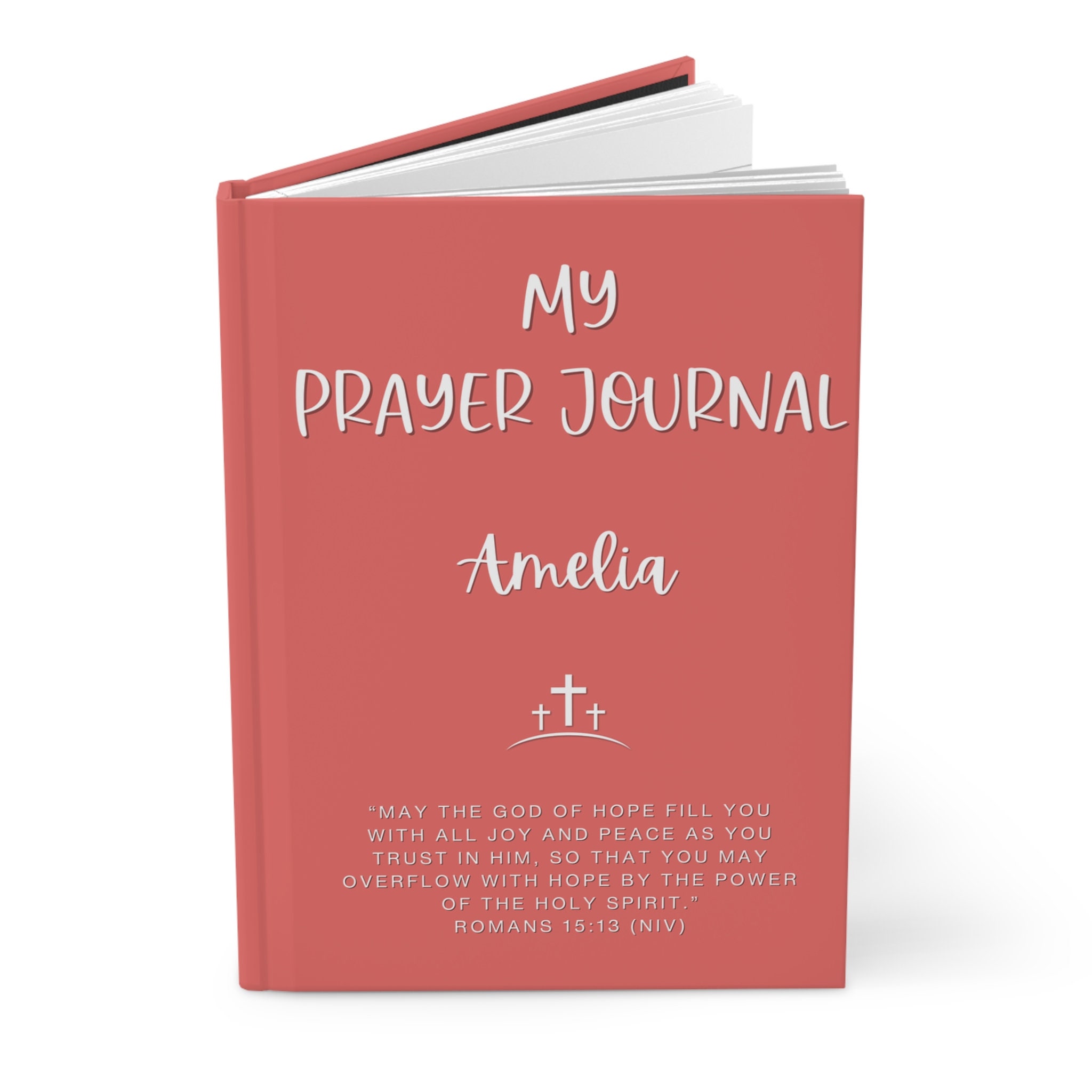 Prayer Journal Personalized, Christian Journal, Bible Study Notebook, Faith Journal, Religious Planning Book, Daily Prayer Diary