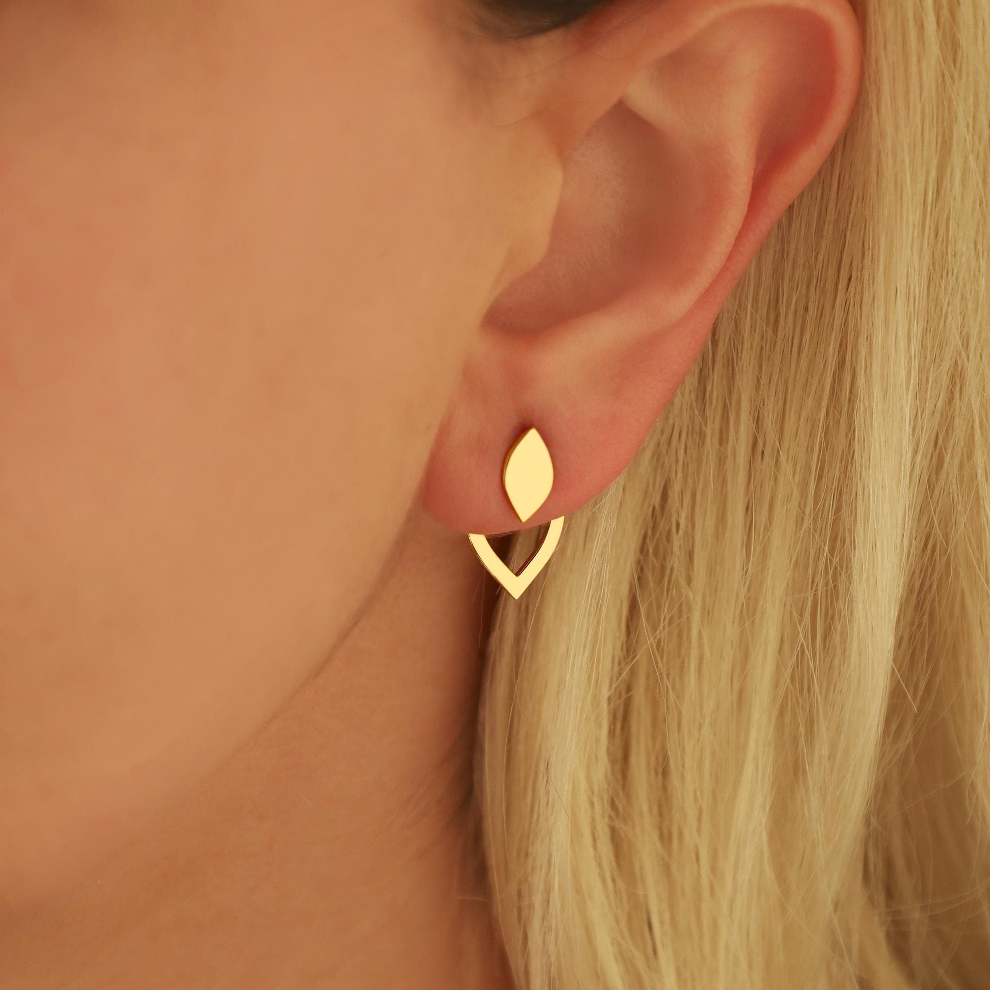 ピアス TATIANA (SIRVER925) Shiny Star EarJacket Earring BMR265 TATIANA☆[SILVER925] Shining Rose EarJacket Earring (TATIANA