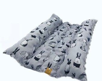 Bunny Pillow, Bed for Rabbits, Bunny Snuggle Bed