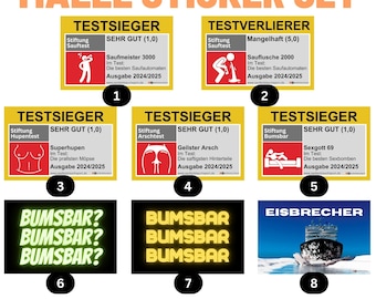 Malle Sticker Set / Sticker Set / Mallorca Sticker Set / Party Sticker Set / Oktoberfest / JGA / Drinking Stickers / Alcohol Stickers