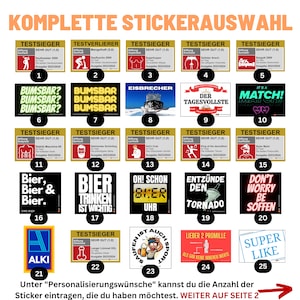 Malle stickerset complete stickerselectie/Mallorca stickerset/feeststickerset/Oktoberfest/JGA/drinkstickers/testwinnaar afbeelding 1