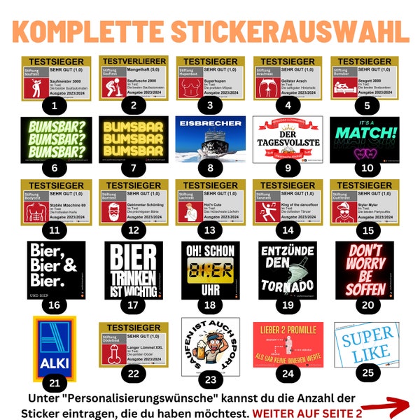 Malle sticker set complete sticker selection/Mallorca sticker set/party sticker set/Oktoberfest/JGA/drinking stickers/test winner