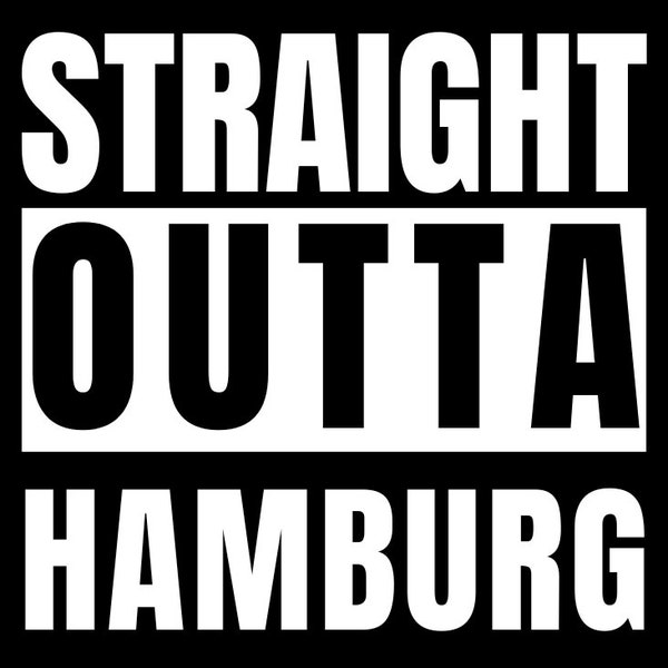 Straight outta Hamburg Malle Sticker Mallorca Sticker Ballermann Sticker JGA Okotberfest Party Set Drinking Sticker Holiday