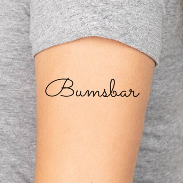 Bumsbar Tattoo (temporary)