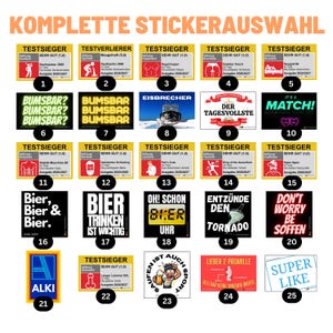 マヨルカステッカーセット - 完全なステッカーセレクション（70種類のステッカー）/パーティーステッカーセット/オクトーバーフェスト/スタッグ/ヘンパーティー/ドリンクステッカー/テスト優勝者