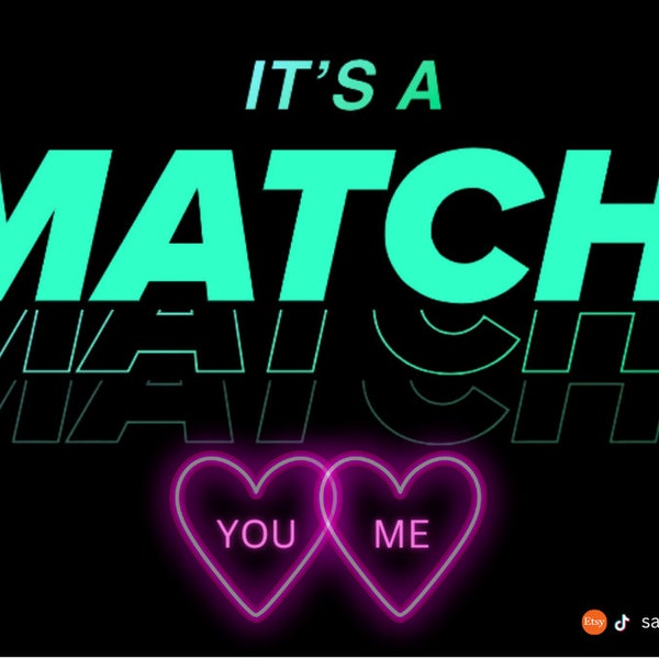 It's a match Malle Sticker Mallorca Sticker Ballermann Sticker JGA Oktoberfest Party Sticker Flirt Icebreaker Flirt Sticker