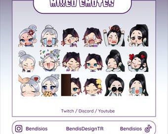 Valorant Emote Pack for Twitch & Discord | Sage Jett Clove Emotes