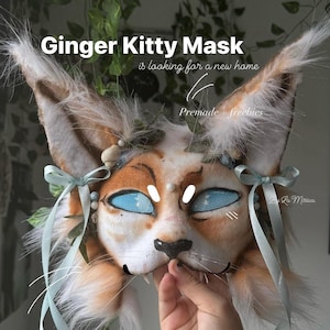 Fox Face Mask Adult Ginger Fox Face Mask Adult Ginger