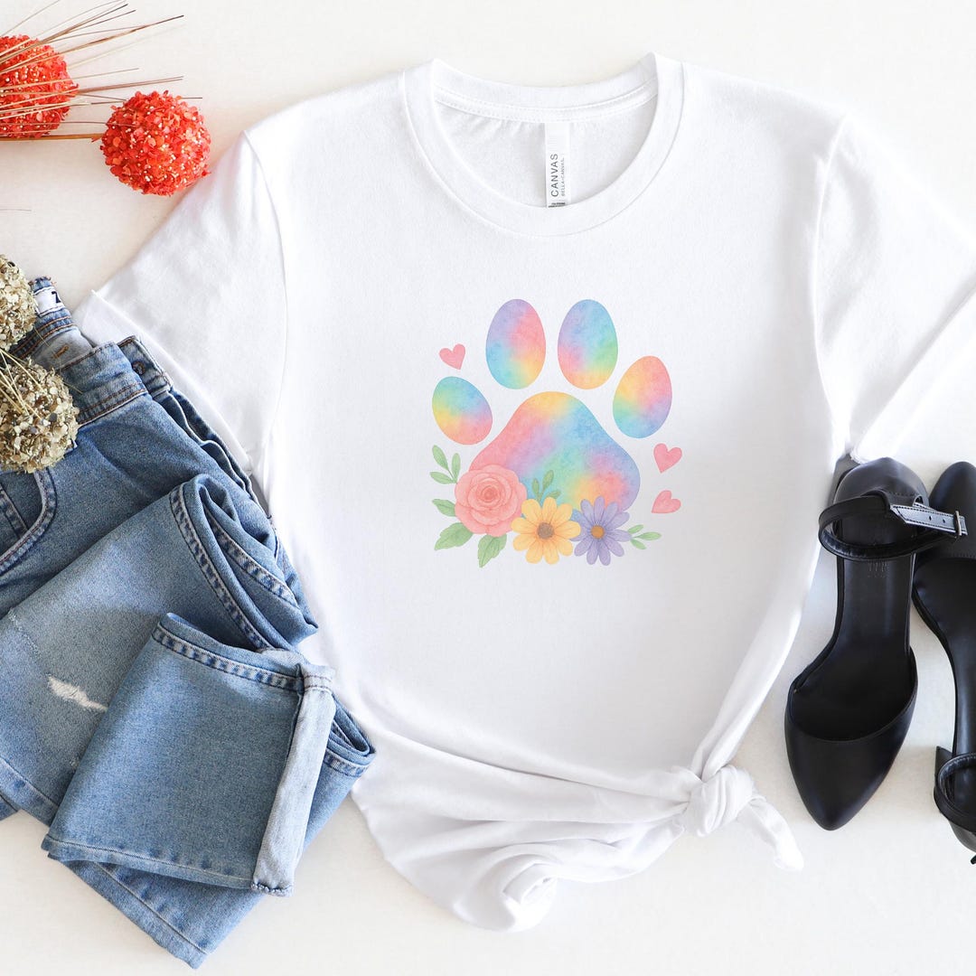 Dog Paw Print PNG Cat Paw Print Sublimation Design Pet Lover Clipart ...