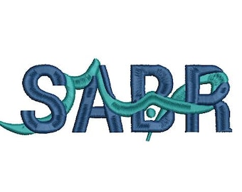 Sabr, Patience, Arabic Calligraphy, Machine Embroidery Design, 4 Sizes, Instant Download