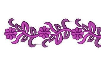 Flowers Embroidery Design, Caftan, Jellaba  Embroidery Machine, Traditional Moroccan Embroidery, Digital Flower Embroidery Machine, PES.